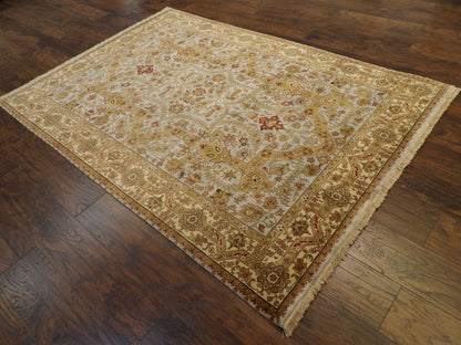Fine Persian Haji Jalili Hand knotted Wool Rug 5'7" x 8'0" - W11250