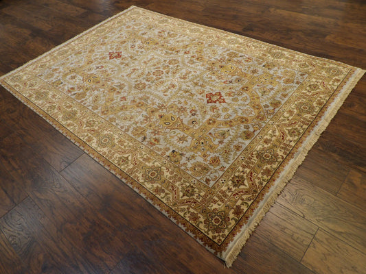 Fine Persian Haji Jalili Hand knotted Wool Rug 5'7" x 8'0" - W11250