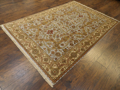 Fine Persian Haji Jalili Hand knotted Wool Rug 5'7" x 8'0" - W11250