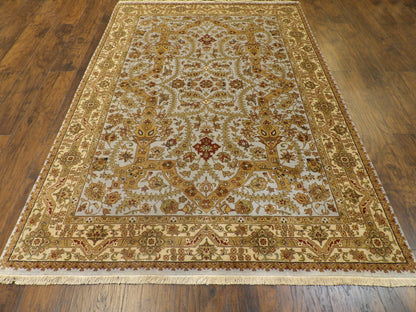 Fine Persian Haji Jalili Hand knotted Wool Rug 5'7" x 8'0" - W11250