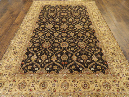 Fine Persian Mashad 7'0"x10'0" Hand-knotted Rug -w11251