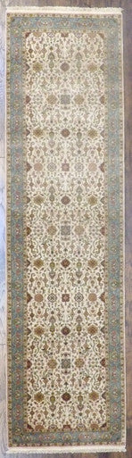 Fine Persian Kashan 2'6"x10'0" Hand-knotted Rug -w11254