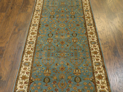 Fine Persian Kashan 3'0"x18'0" Hand-knotted Rug -W11259