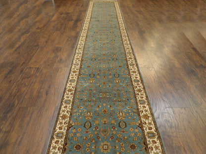 Fine Persian Kashan 3'0"x18'0" Hand-knotted Rug -W11259