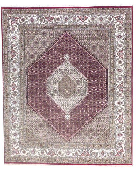 Fine Persian Bidjar Mir 8'0"x10'0" Hand-knotted Rug -w11261