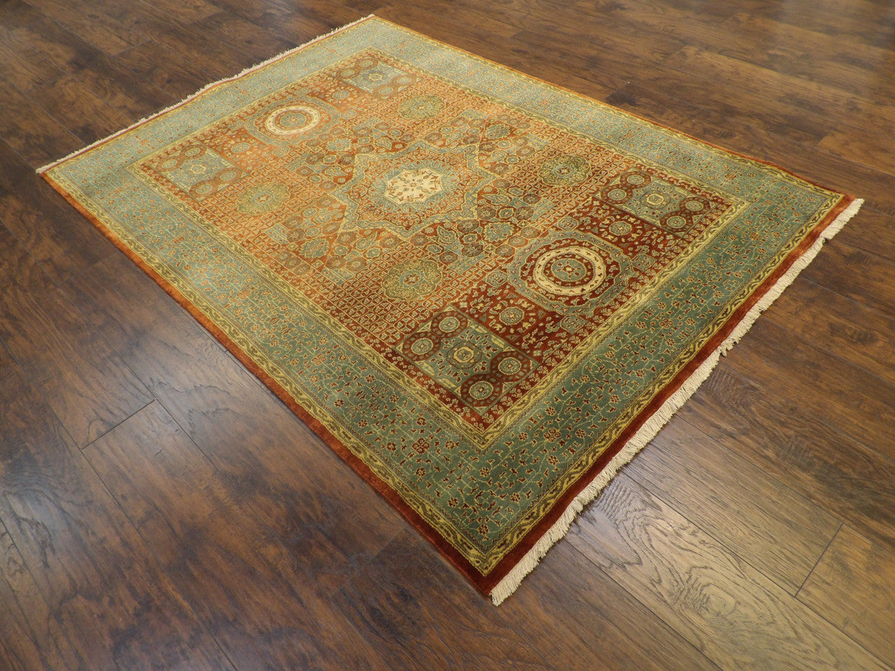 Fine Persian Mamluk Design 5'0"x8'0" Hand-knotted Rug -W11264