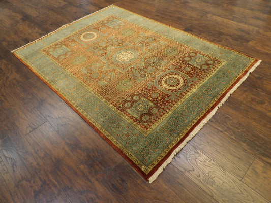 Fine Persian Mamluk Design 5'0"x8'0" Hand-knotted Rug -W11264