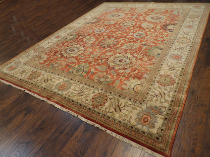 Fine Persian Sherapi 9'0"x12'0" Hand-knotted Rug -w11268