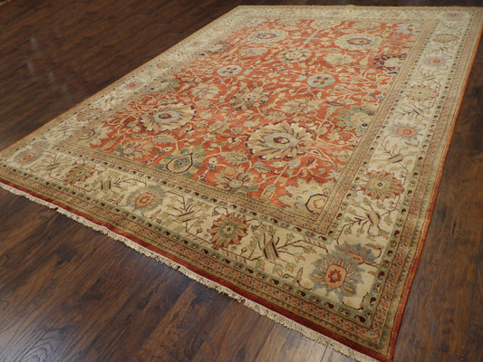 Fine Persian Sherapi 9'0"x12'0" Hand-knotted Rug -w11268