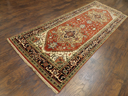 Persian Tribal Sherapi 4'0"x10'0" Hand-knotted Rug -W11275