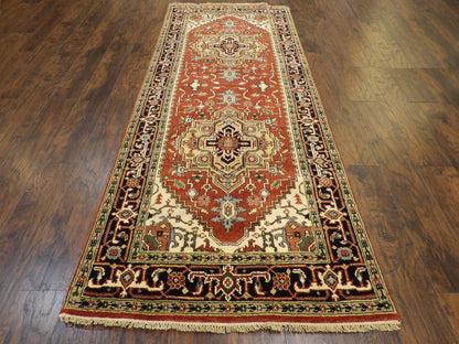Persian Tribal Sherapi 4'0"x10'0" Hand-knotted Rug -W11275
