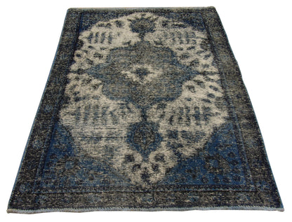 Vintage Overdye 3' x 5' Hand-knotted Rug - W113