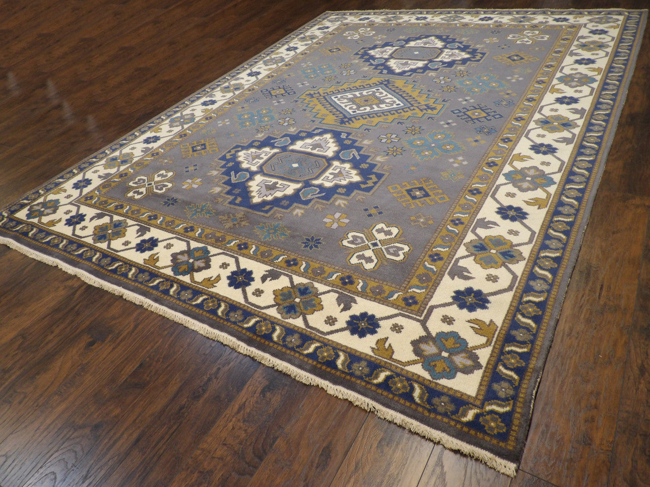 Tribal Kazak 9'0"x12'0" Hand-knotted Rug -w11300