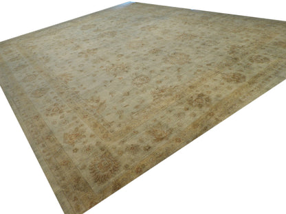 Over-dye Chobie Silver Wash 13'0"x17'0" Hand-knotted Rug -W1131