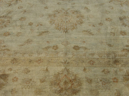 Over-dye Chobie Silver Wash 13'0"x17'0" Hand-knotted Rug -W1131