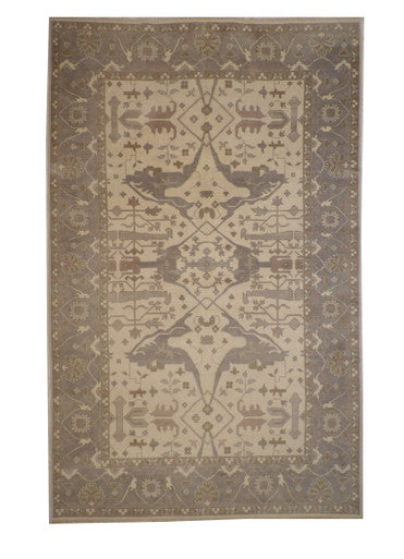 Oushak Zigler Wool Hand Knotted Rug 10.2x16.2 -w11311