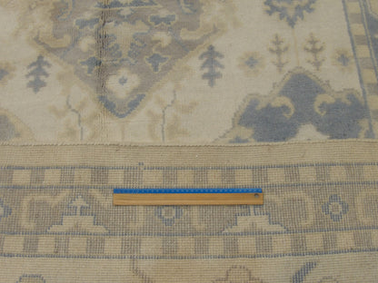 Turk Oushak White Wash 14 x 24 Hand knotted Rug - w11315