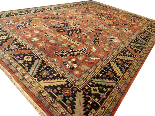 Turk Ziegler Antique Wash 12 x 18 Hand knotted Rug - w1134