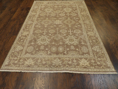Turk Oushak Natural-dye 5'0"x8'0" Hand-knotted Rug -W11341