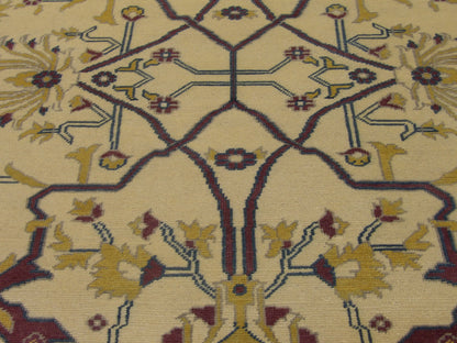 Natural Ziegler Design 5'0"x8'0" Hand-knotted Rug -W11342