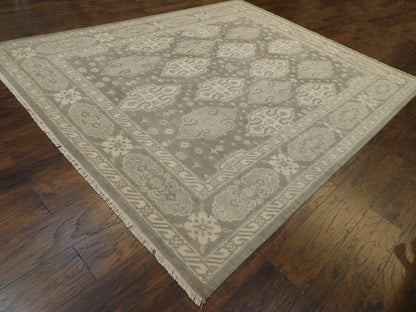 Turk Anatolian Oushak Silver Wash 8'0"x10'0" Hand-knotted Rug -w11345