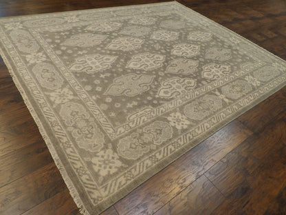 Turk Anatolian Oushak Silver Wash 8'0"x10'0" Hand-knotted Rug -w11345