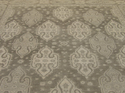 Turk Anatolian Oushak Silver Wash 8'0"x10'0" Hand-knotted Rug -w11345