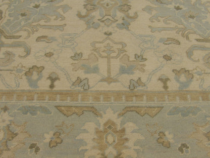 Oushak Chobie White Wash 8'0"x10'0" Hand-knotted Rug -w11349