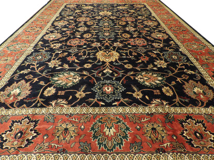 Turk Kashan Antique Wash 12 x 18 Hand knotted Rug - w1135