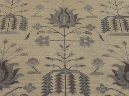 Tribal Fine Oushak White Wash 4'0"x6'0" Hand-knotted Rug -w11350