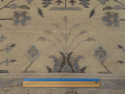Tribal Fine Oushak White Wash 4'0"x6'0" Hand-knotted Rug -w11350