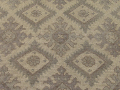 Tribal Kazak So' White Wash 4'0"x6'0" Hand-knotted Rug -w11351