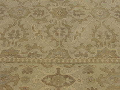 Khotan Oushak White Wash 8'0"x10'0" Hand-knotted Rug -w11353