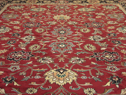 Turk Kashan Antique Wash 12 x 18 Hand knotted Rug - w1136