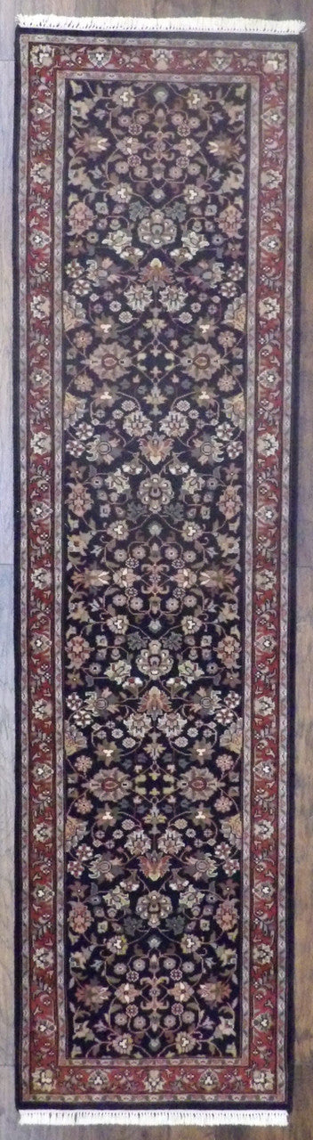 Fine Persian Kashan 2'6"x10'0" Hand-knotted Rug -w11367