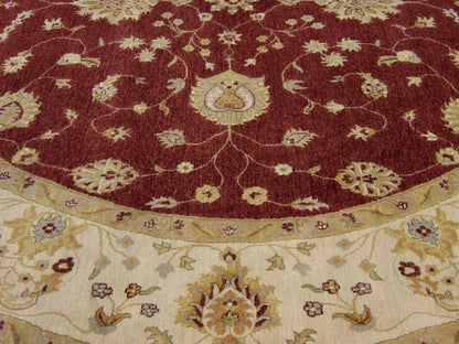 Agra Chobie Ziegler Natural-dye Hand knotted Wool Rug 10'0" x 10'0" - w11422