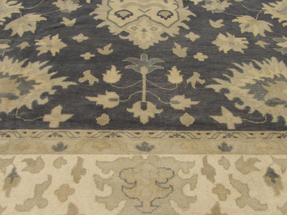 Oushak White Wash 12'1" x 17'6" Hand knotted Rug - w1150
