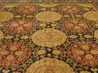 Agra Ziegler Antique Wash Hand knotted Wool Rug 11'11" x 18'1" - W1156