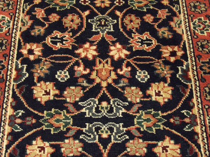 Turkish Weave Mahal Design 2'6"x14'0" Hand-knotted Rug -W1162