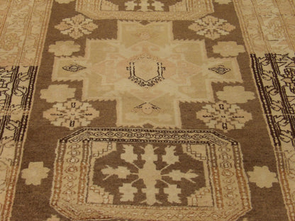 Antique Vintage Khotan 4'0"x11'0" Hand-knotted Rug -W1172