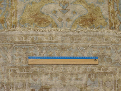 Turk Oushak Silver Wash 2'6"x18'0" Hand-knotted Rug -W1178