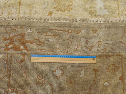 Turk Oushak Silver Wash 3'0"x38'0" Hand-knotted Rug -W1198