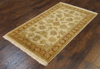 Persian Kashan 3'0"x5'0" Hand-knotted Rug -w127
