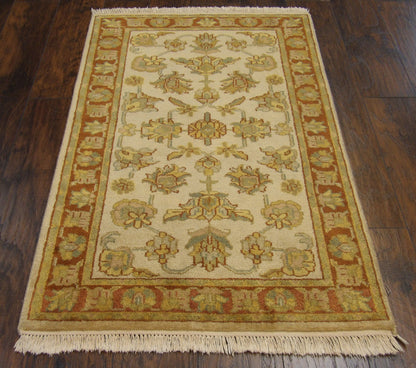 Persian Kashan 3'0"x5'0" Hand-knotted Rug -w127