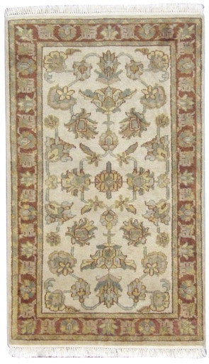 Persian Kashan 3'0"x5'0" Hand-knotted Rug -w127