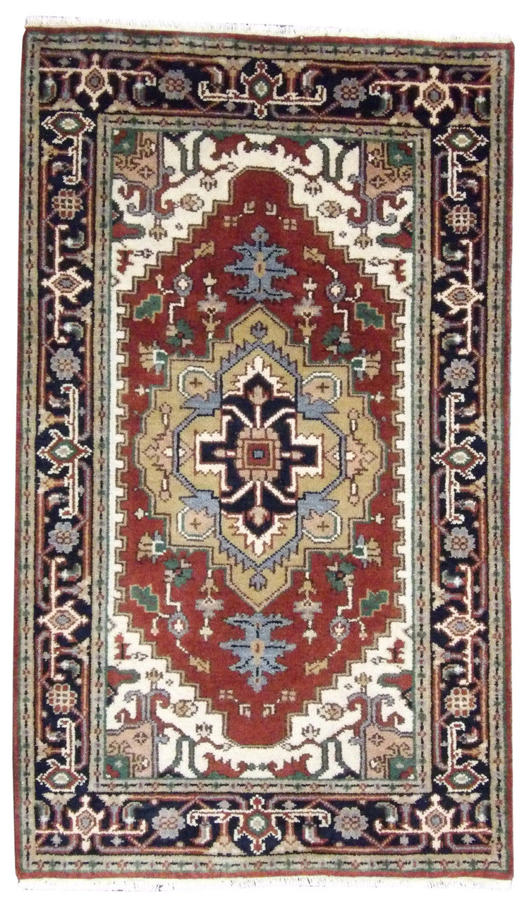 Heriz 3'0"x5'0" Hand-knotted Rug -w131