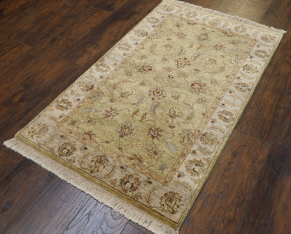 Indo Chobie 3'0"x5'0" Hand-knotted Rug -w135