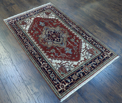Tribal Sherapi 3 x 5 Hand-knotted Rug - w144