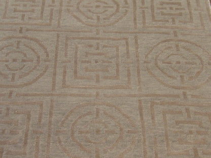 Modern Circle Design Wool/silk Hand-knotted Rug 3 x 5 - w151