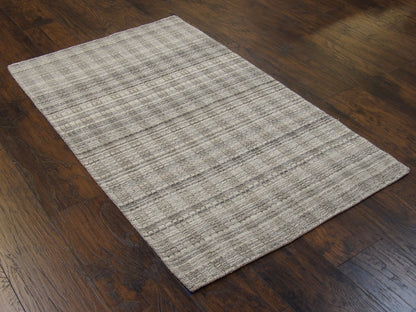 Modern Grass Design 3 x 5 Loom-knotted Rug - w153